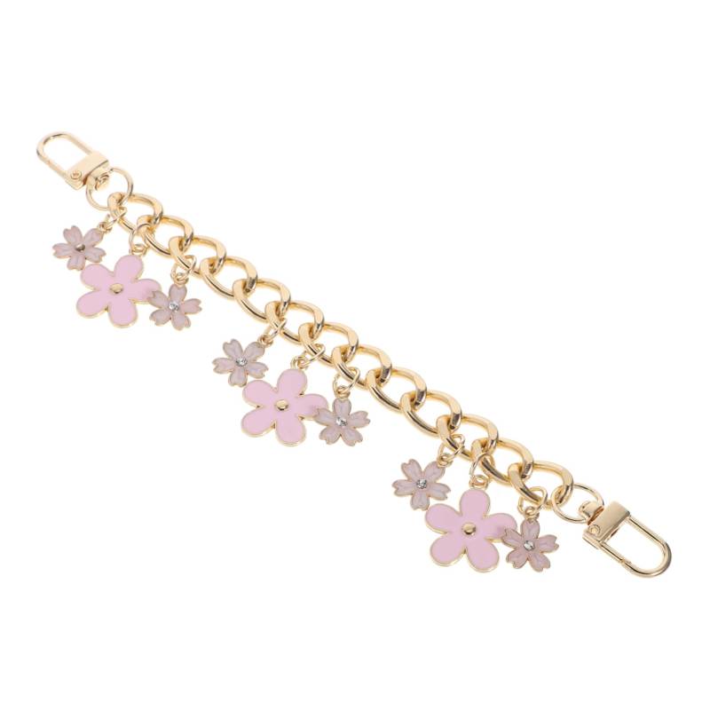 VERDANVERSE Stilvolle Blumen-geldbörsenkettenverlängerung, Multifunktionaler Taschenkettenriemen Aus Legierung Für Geldbörse, Handtasche, Geldbörse, Taschenherstellung von VERDANVERSE