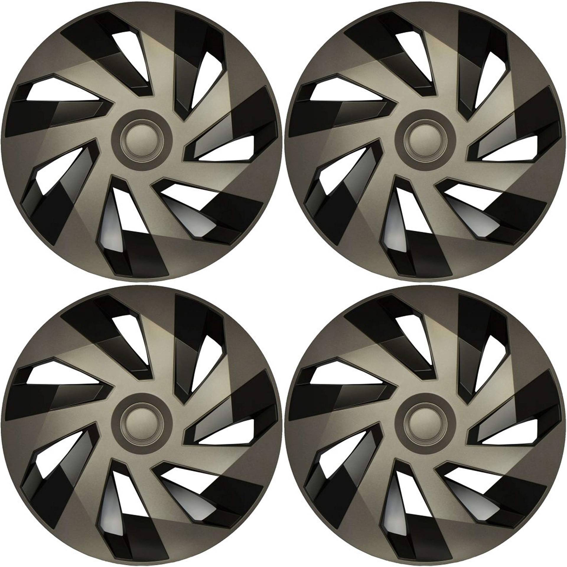 Versaco Auto Radzierblenden VECTORGB14 - Graphit/Schwarz 14 Zoll 7 Speichen - Box mit 4 Radkappen - Inklusive Montage/Anleitung Versaco Auto Radzierblenden VECTORGB14 - Graphit/Schwarz 14 Zoll 7 Speichen - Box mit 4 Radkappen - Inklusive Montage/Anleitung von VERSACO