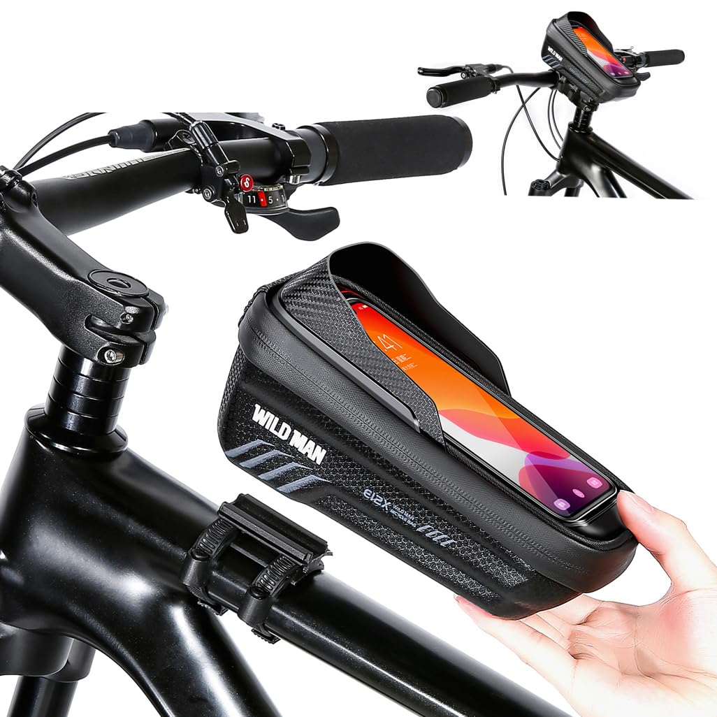 VERTAST Fahrrad Rahmentasche Wasserdicht Handytasche Fahrradtasche Rahmen für Montainbikes Rennrad Ebikes, mit Sensitivem TPU Touchschirm für Smartphone bis zu 6.5 Zoll, Schwarz VERTAST Fahrrad Rahmentasche Wasserdicht Handytasche Fahrradtasche Rahmen für Montainbikes Rennrad Ebikes, mit Sensitivem TPU Touchschirm für Smartphone bis zu 6.5 Zoll, Schwarz von VERTAST