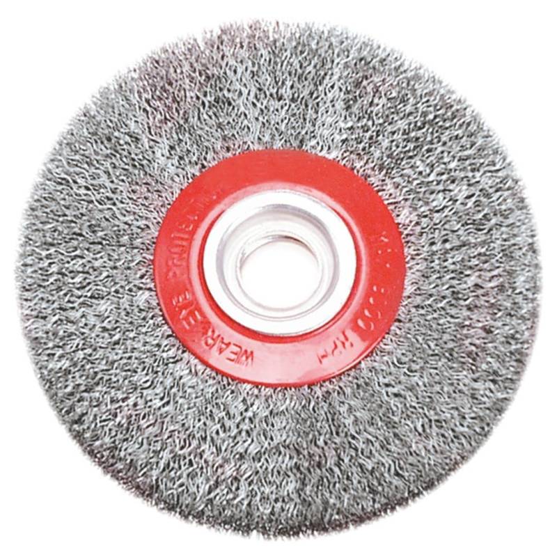 VERTO Drahtscheibenbürste 150 x 32 mm, geriffelter Draht von VERTO