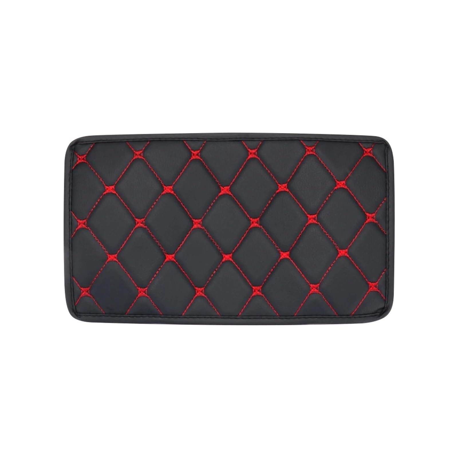 Für Auto Auto SUV Armlehne Box Pad Abdeckung Center Console Box Armlehne Pad Kissen Abdeckung Autositzbezug(Black red) von VETJMUA