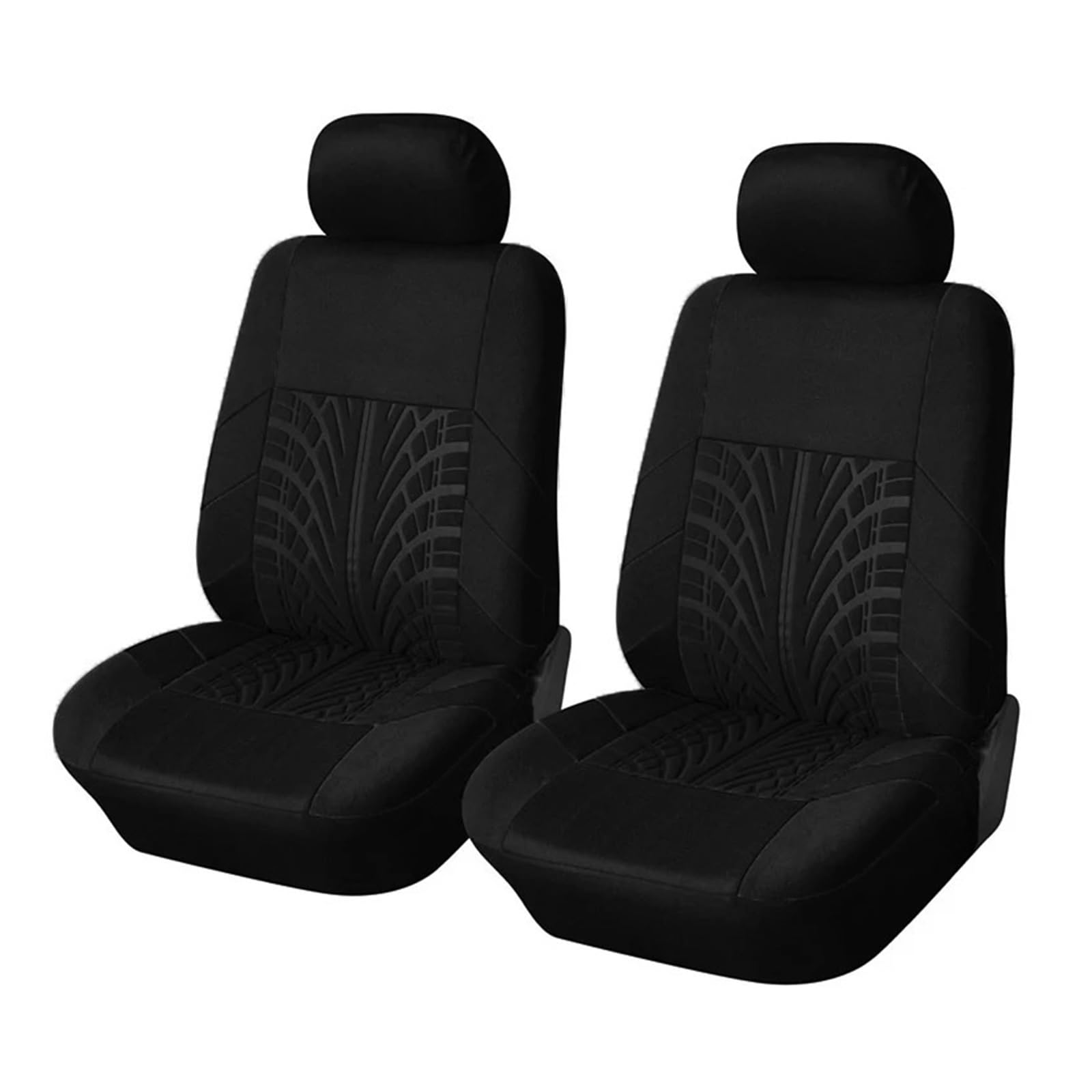 Für Hyundai Ai 20 Stickerei Auto Sitzbezüge Set Auto Organizer Vordersitze Rücksitze Autositzbezug(Black Front) von VETJMUA