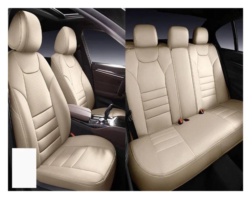 Für Kia Für Sportage Für Sorento Für Stonic Für Soul Für Rio Für Optima Autositzbezug Vordere Reihe Und Kompletter Satz Sitzbezüge Autositzbezug(5*Beige) von VETJMUA