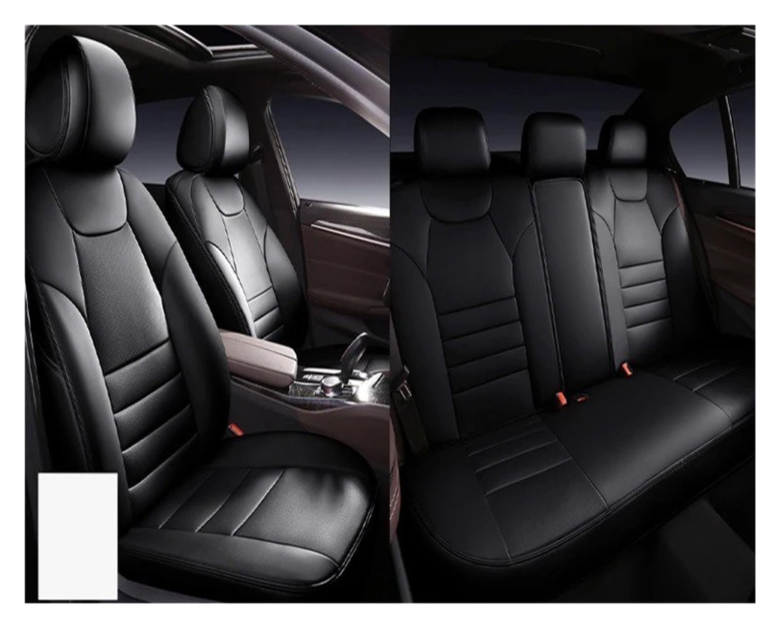 Für Kia Für Sportage Für Sorento Für Stonic Für Soul Für Rio Für Optima Autositzbezug Vordere Reihe Und Kompletter Satz Sitzbezüge Autositzbezug(5*Black) von VETJMUA