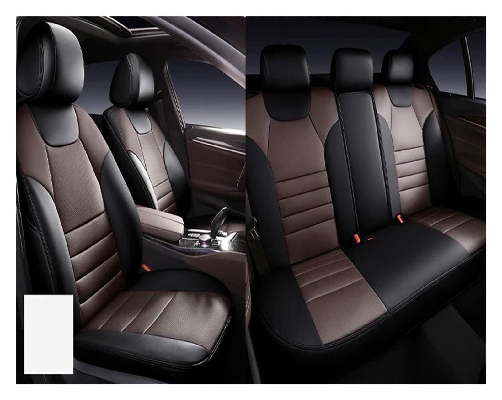 Für Kia Für Sportage Für Sorento Für Stonic Für Soul Für Rio Für Optima Autositzbezug Vordere Reihe Und Kompletter Satz Sitzbezüge Autositzbezug(5*Black Coffee) von VETJMUA