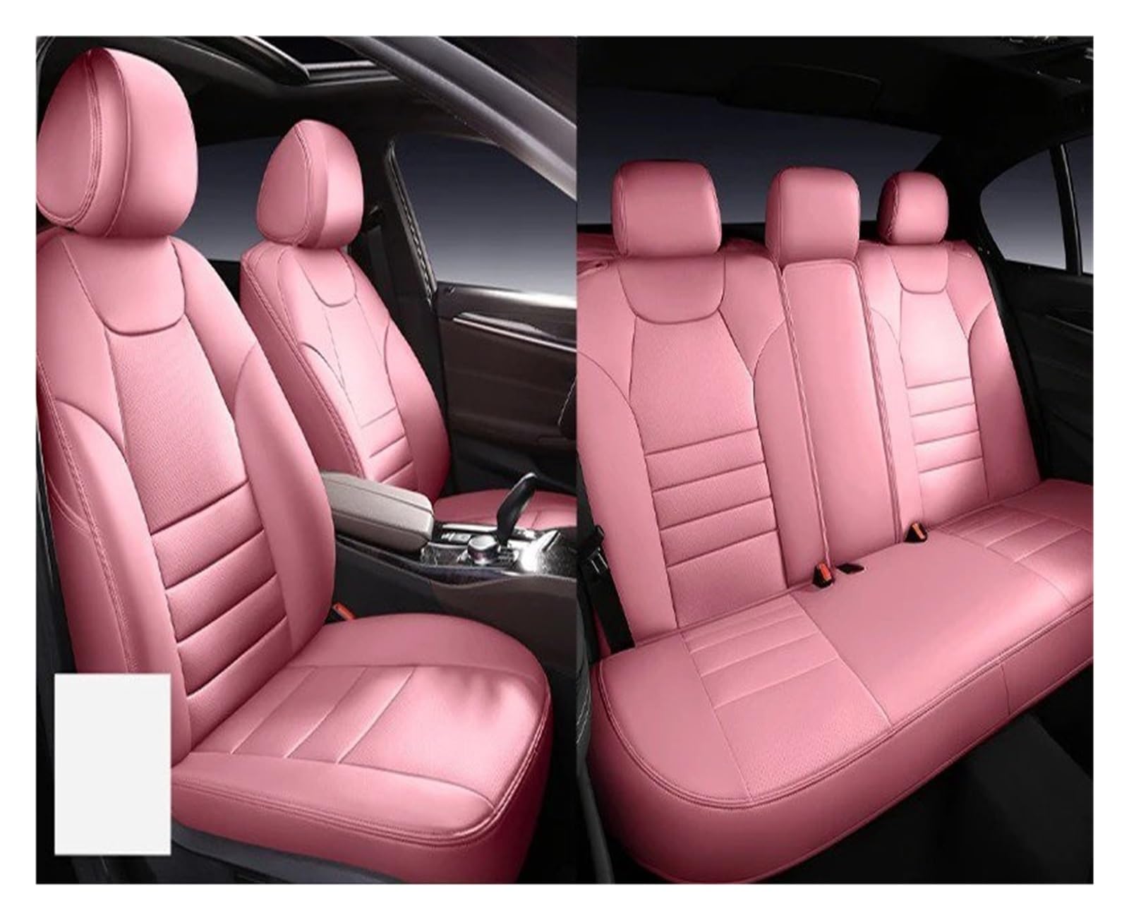 Für Kia Für Sportage Für Sorento Für Stonic Für Soul Für Rio Für Optima Autositzbezug Vordere Reihe Und Kompletter Satz Sitzbezüge Autositzbezug(5*Pink) von VETJMUA