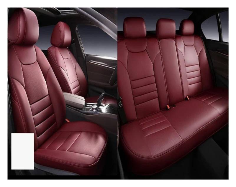 Für Kia Für Sportage Für Sorento Für Stonic Für Soul Für Rio Für Optima Autositzbezug Vordere Reihe Und Kompletter Satz Sitzbezüge Autositzbezug(5*Wine Red) von VETJMUA