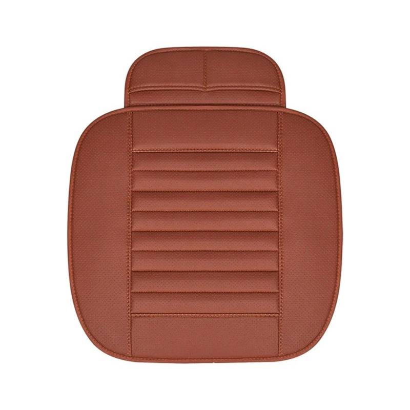 Für MG ZS GT HS RX5 MG5 MG6 PU-Leder-Autositzbezug Sitzkissen Autozubehör Autositzbezug(Brown 1 Piece) von VETJMUA