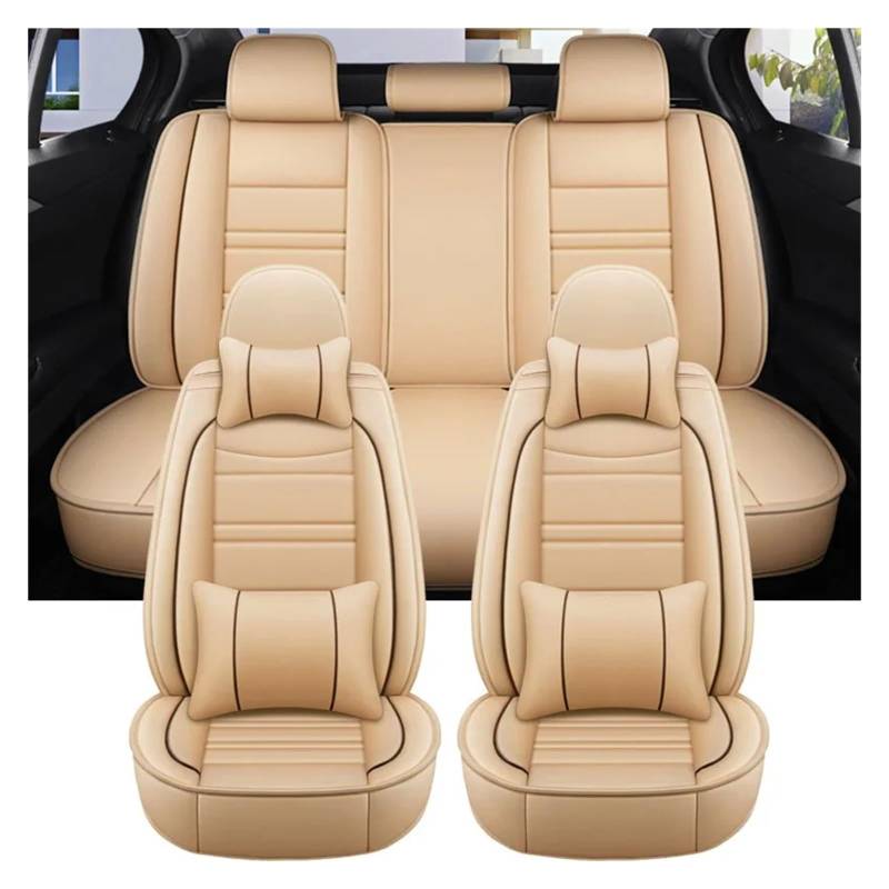 Für Seat Für Leon Leder-Autositzbezüge 1 Stück * Vordersitzbezug/komplettes Set Sitzbezüge Autositzbezug(A 9 Pieces) von VETJMUA