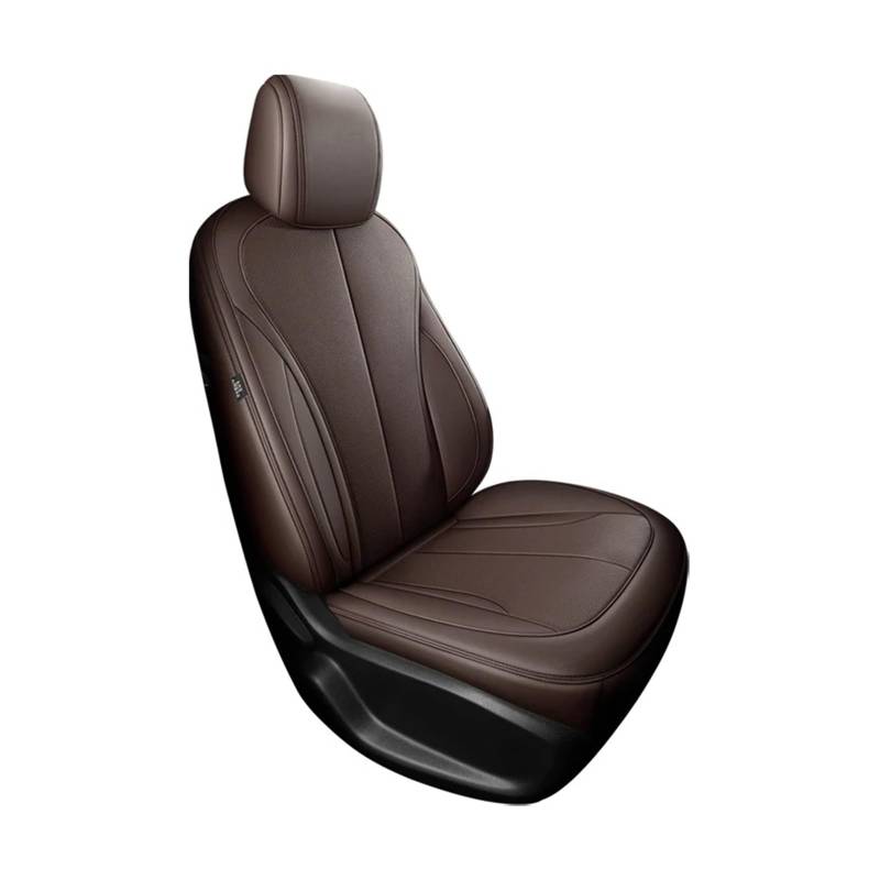 Für Tesla Für Modell 3/Y 2023 2024 Autositzbezüge Wasserdichtes Leder Luxus Auto-Innenausstattung Autositzbezug(1 Piece-Coffee) von VETJMUA