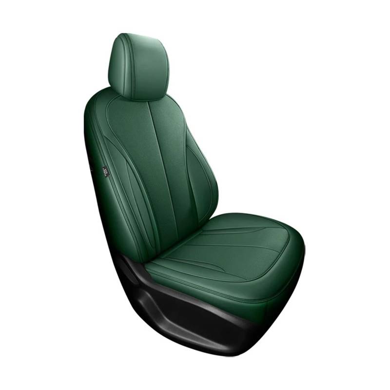Für Tesla Für Modell 3/Y 2023 2024 Autositzbezüge Wasserdichtes Leder Luxus Auto-Innenausstattung Autositzbezug(1 Piece-Green) von VETJMUA