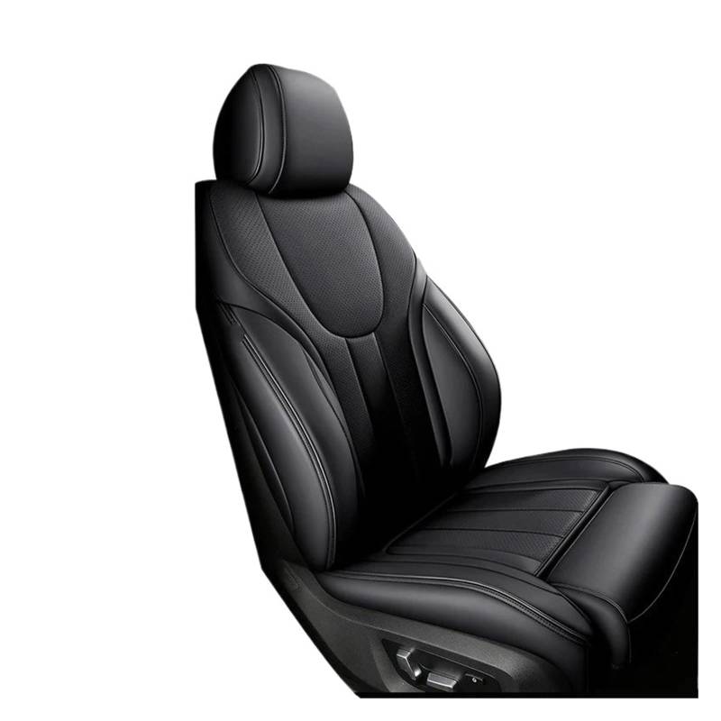 Für VW Für Beetle Für Polo Für Tiguan Für Touareg Für Amarok Für Caddy Autositzbezüge Vordere Reihe Kompletter Satz Sitzbezüge Autositzbezug(1 Piece Black) von VETJMUA