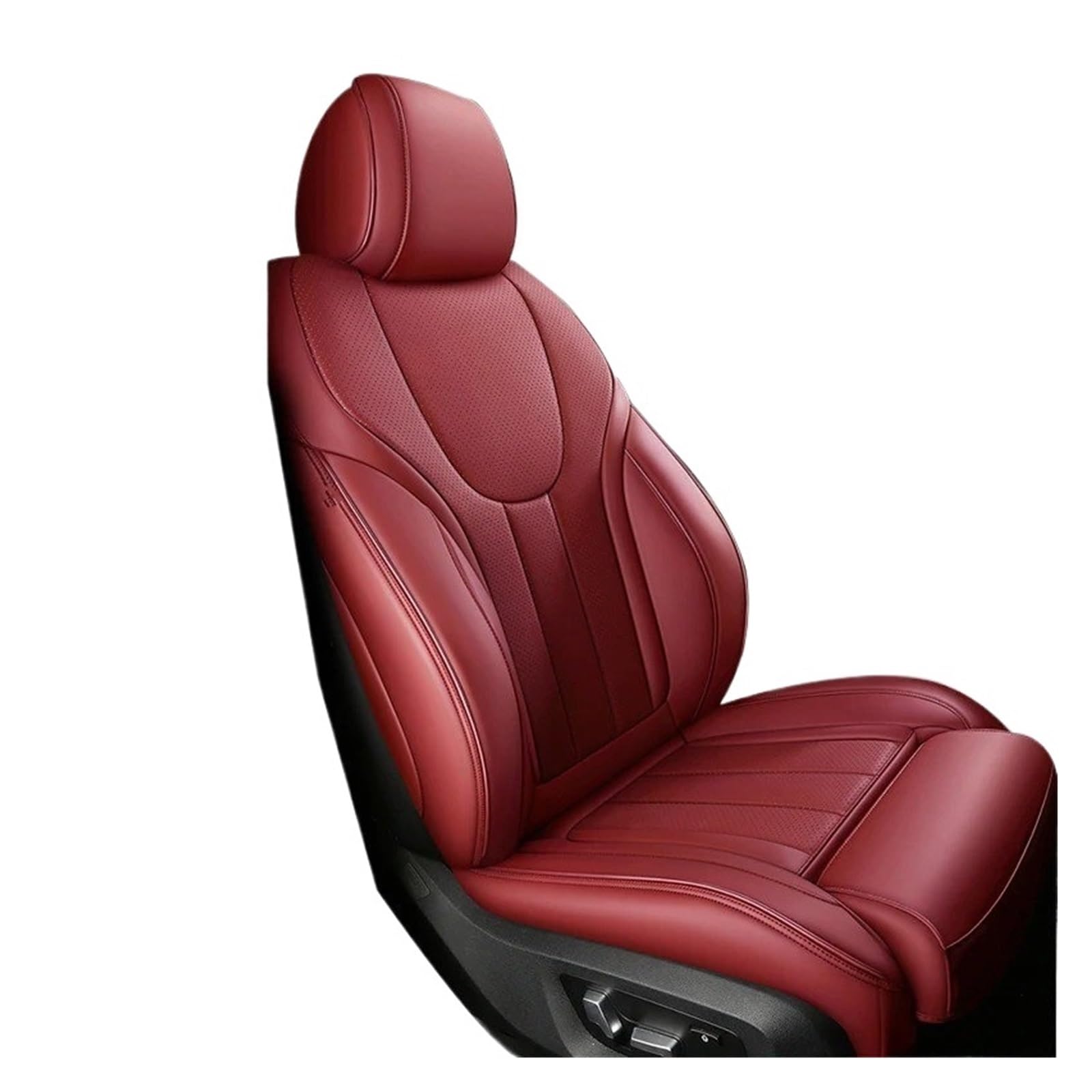 Für VW Für Beetle Für Polo Für Tiguan Für Touareg Für Amarok Für Caddy Autositzbezüge Vordere Reihe Kompletter Satz Sitzbezüge Autositzbezug(1 Piece Win Red) von VETJMUA