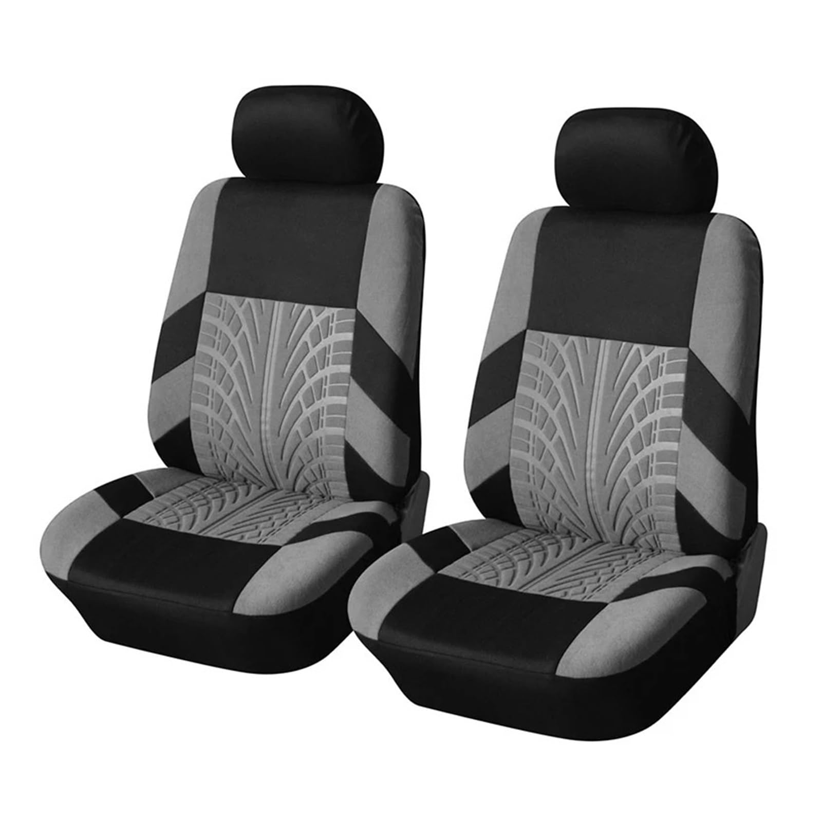 Für VW Für Golf 4 Stickerei Auto Sitzbezüge Set Auto Organizer Autositzbezug(Gray Front) von VETJMUA