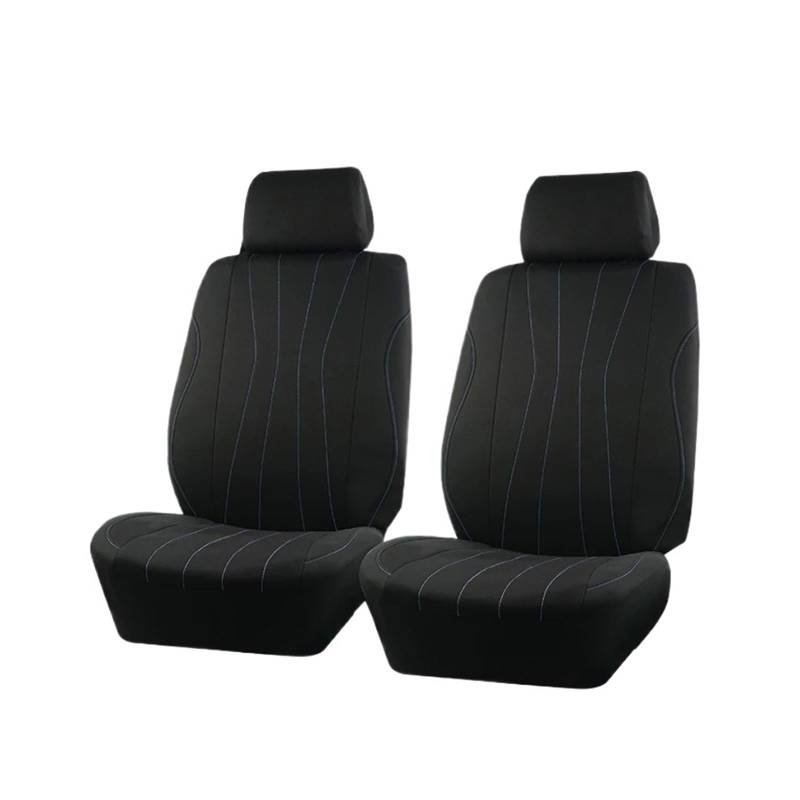Passend Für Die Meisten Auto-, SUV-, LKW- Und Van-Sitzbezüge Aus Polyestergewebe, Fahrzeugsitzschutz-Set Mit Sport Line Autositzbezug(2 Seat Blue) von VETJMUA