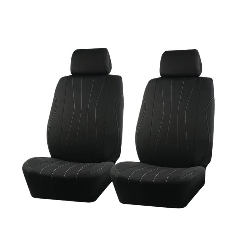 Passend Für Die Meisten Auto-, SUV-, LKW- Und Van-Sitzbezüge Aus Polyestergewebe, Fahrzeugsitzschutz-Set Mit Sport Line Autositzbezug(2 Seat Gray) von VETJMUA