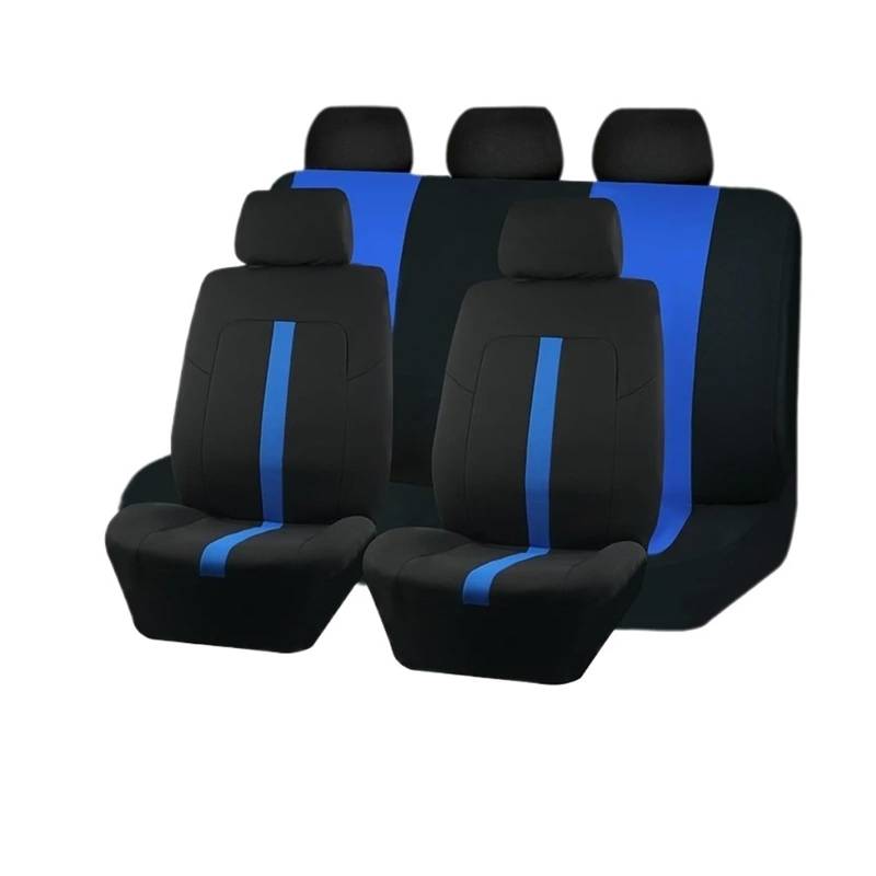 Passend Für Die Meisten Auto-, SUV-, LKW- Und Van-Sitzbezüge. Universelle Autositzbezüge Aus Polyester Im Sportlichen Design Autositzbezug(A 5 Seat Blue) von VETJMUA