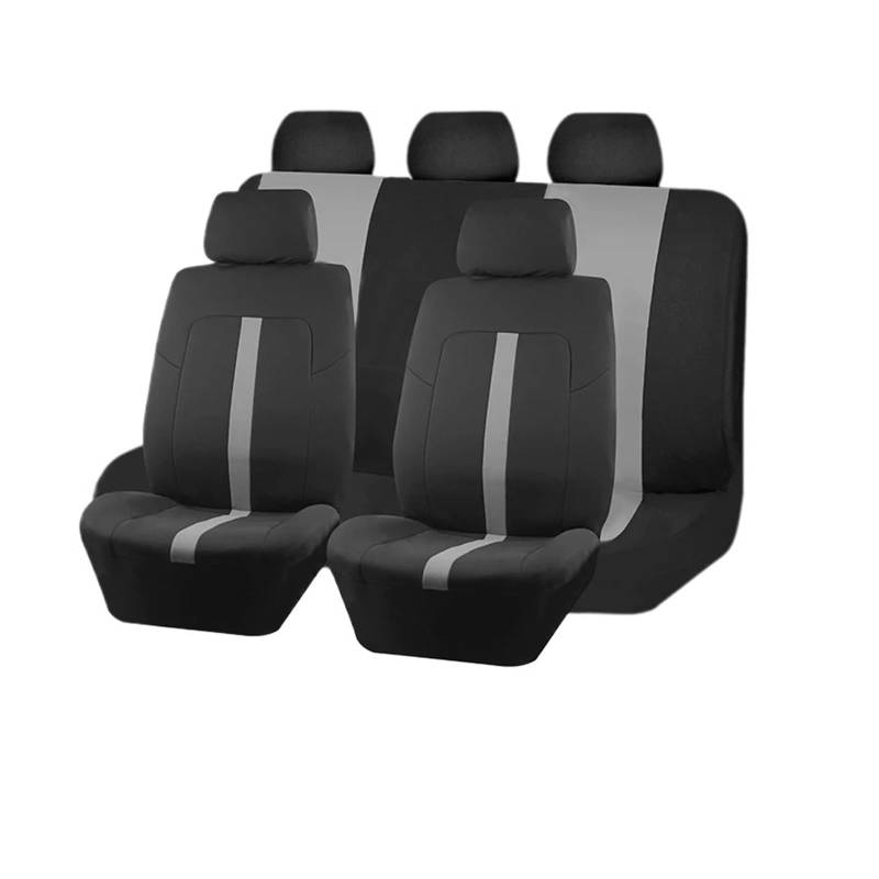Passend Für Die Meisten Auto-, SUV-, LKW- Und Van-Sitzbezüge. Universelle Autositzbezüge Aus Polyester Im Sportlichen Design Autositzbezug(A 5 Seat Gray) von VETJMUA