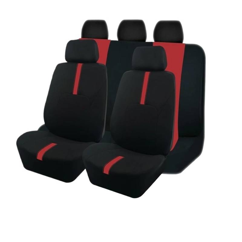 Passend Für Die Meisten Auto-, SUV-, LKW- Und Van-Sitzbezüge. Universelle Autositzbezüge Aus Polyester Im Sportlichen Design Autositzbezug(B 5 Seat Red) von VETJMUA