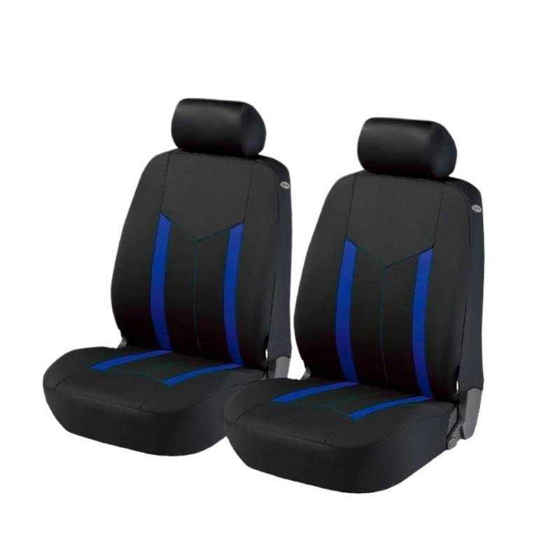 Passend Für Die Meisten Auto-SUV-Van-Autozubehör-Innenausstattung. Universelles Polyester-Autositzbezüge-Set Im Sport-Stil Autositzbezug(Blue 2 seat Front) von VETJMUA