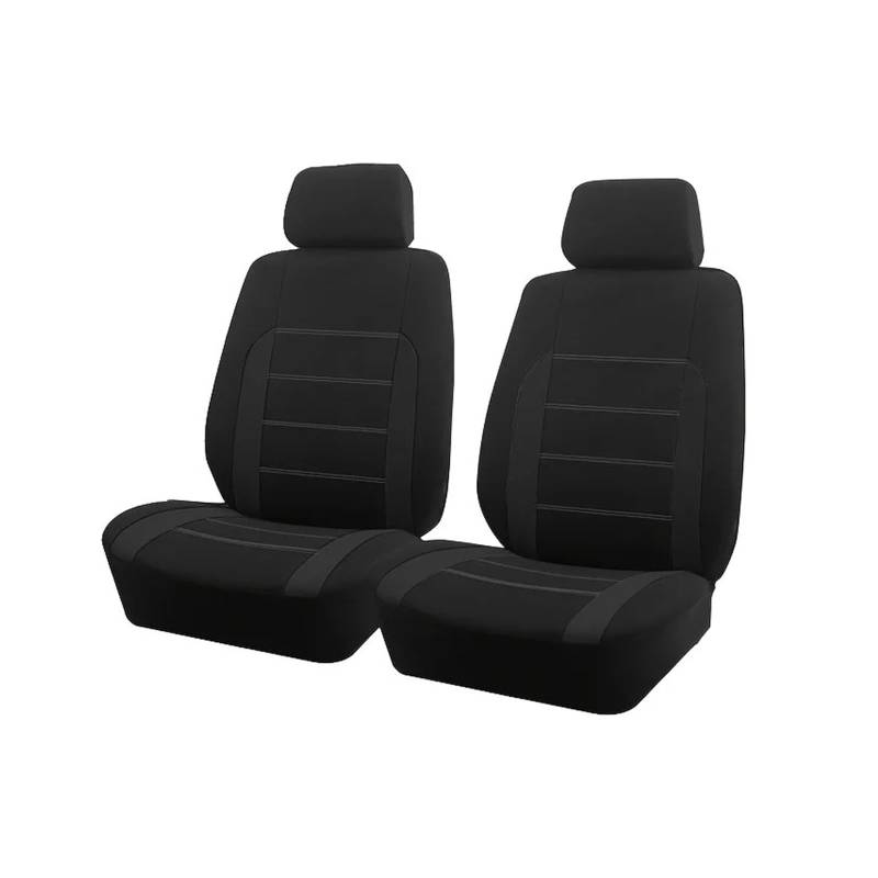 Passend Für Die Meisten Autos Schlichter Stoff Zweifarbig Stilvoll Universelles Autositzbezug Aus Polyester Autozubehör Sitzschutz Autositzbezug(Type C Black 2 Seat) von VETJMUA