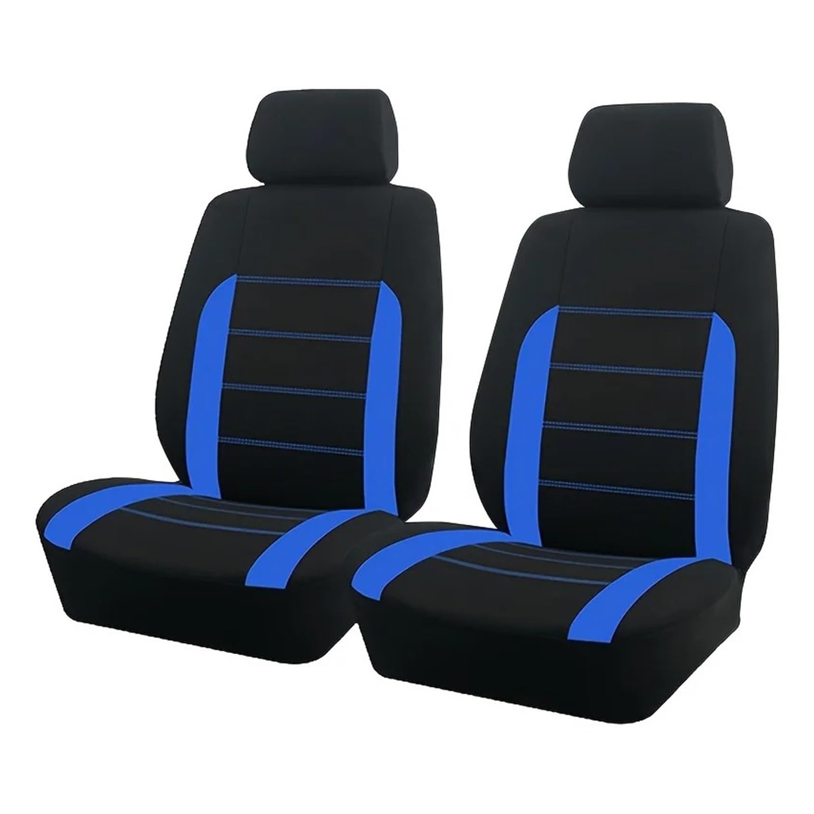 Passend Für Die Meisten Autos Schlichter Stoff Zweifarbig Stilvoll Universelles Autositzbezug Aus Polyester Autozubehör Sitzschutz Autositzbezug(Type C Blue 2 Seat) von VETJMUA