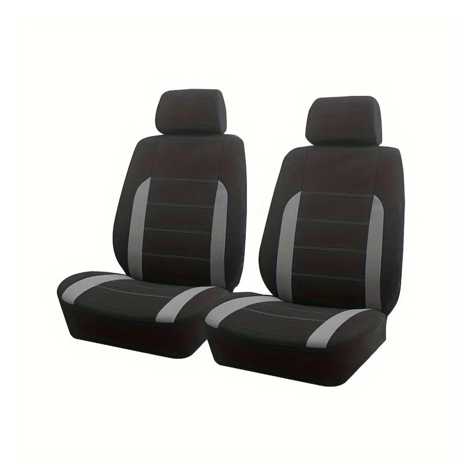 Passend Für Die Meisten Autos Schlichter Stoff Zweifarbig Stilvoll Universelles Autositzbezug Aus Polyester Autozubehör Sitzschutz Autositzbezug(Type C Gray 2 Seat) von VETJMUA