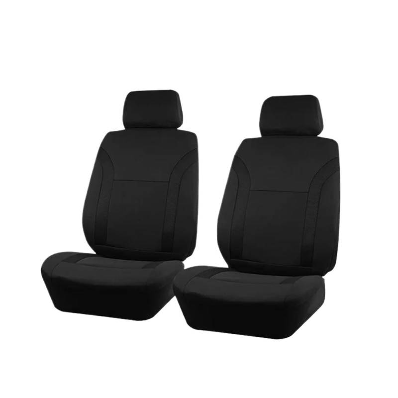 Passend Für Die Meisten Autos Schlichter Stoff Zweifarbig Stilvoll Universelles Autositzbezug Aus Polyester Autozubehör Sitzschutz Autositzbezug(TypeA Black 2 Seat) von VETJMUA