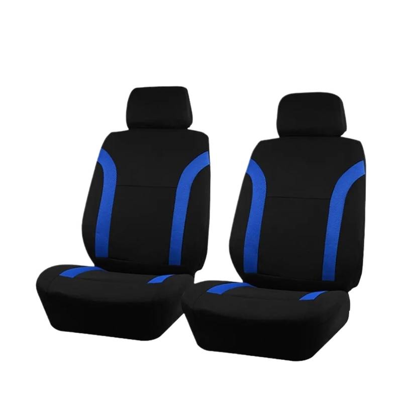 Passend Für Die Meisten Autos Schlichter Stoff Zweifarbig Stilvoll Universelles Autositzbezug Aus Polyester Autozubehör Sitzschutz Autositzbezug(TypeA Blue 2 Seat) von VETJMUA