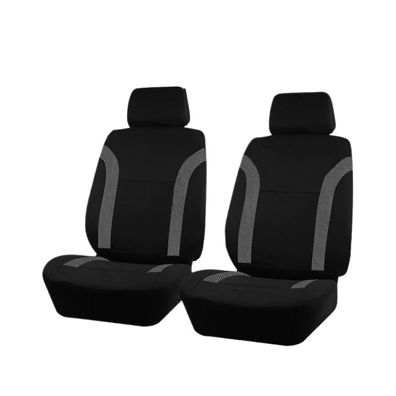 Passend Für Die Meisten Autos Schlichter Stoff Zweifarbig Stilvoll Universelles Autositzbezug Aus Polyester Autozubehör Sitzschutz Autositzbezug(TypeA Gray 2 Seat) von VETJMUA
