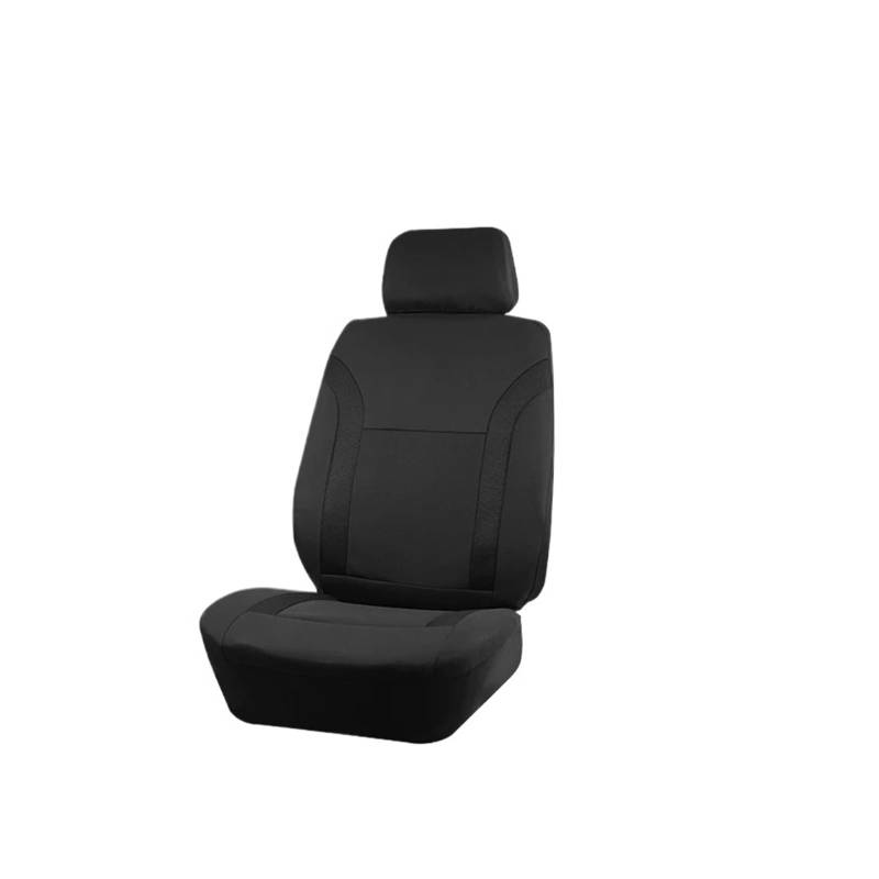 Passend Für Die Meisten Autos Schlichter Stoff Zweifarbig Stilvoll Universelles Autositzbezug-Set Aus Polyester Autozubehör Sitzschutz Autositzbezug(TypeA Black 1 seat) von VETJMUA