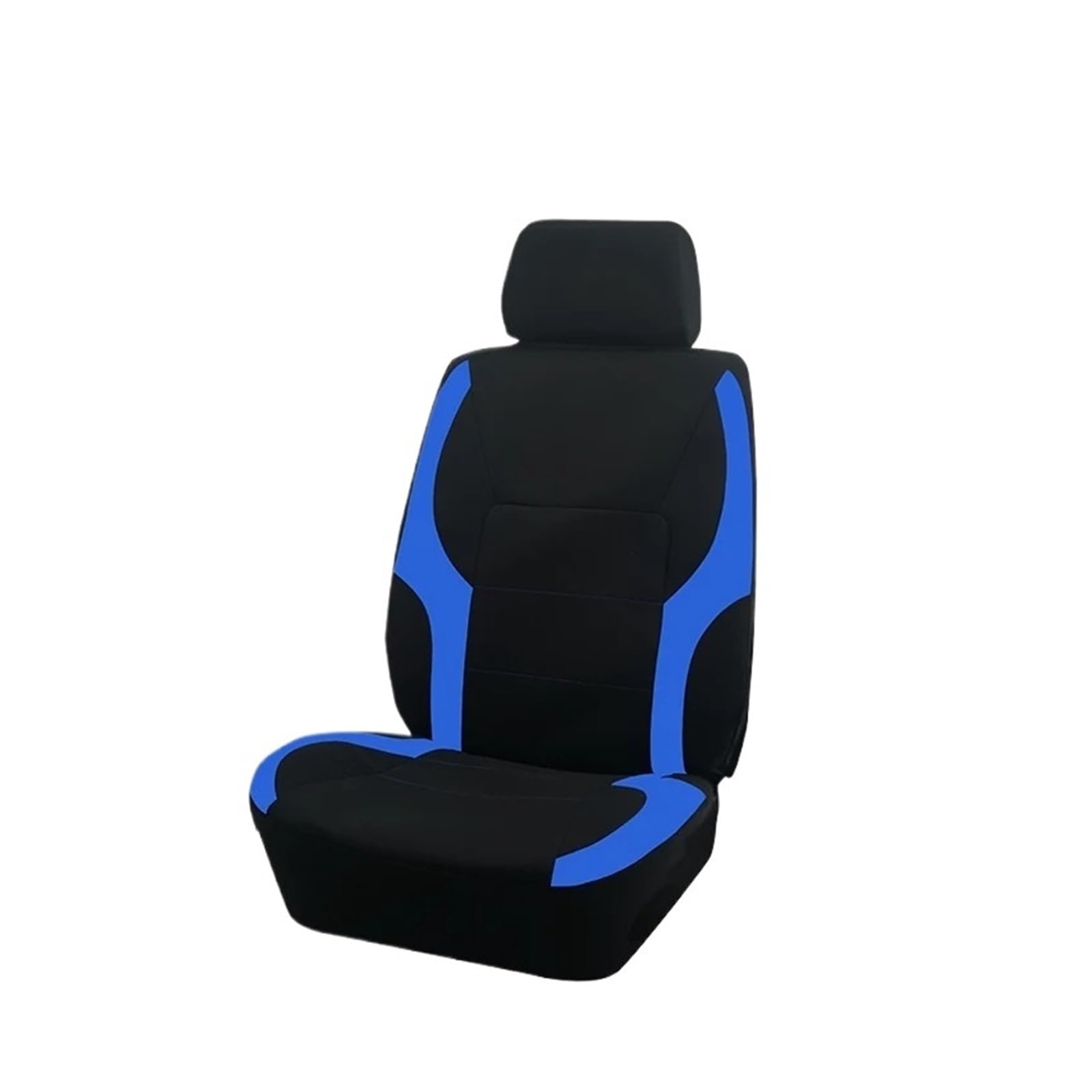 Passend Für Die Meisten Autos Schlichter Stoff Zweifarbig Stilvoll Universelles Autositzbezug-Set Aus Polyester Autozubehör Sitzschutz Autositzbezug(TypeB Blue 1 seat) von VETJMUA