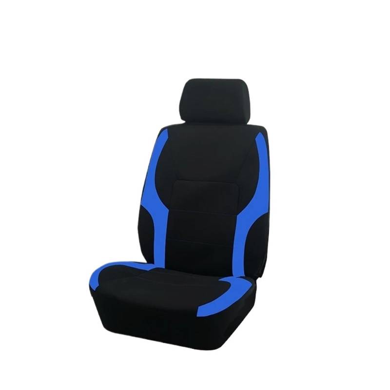 Passend Für Die Meisten Autos Schlichter Stoff Zweifarbig Stilvoll Universelles Autositzbezug-Set Aus Polyester Autozubehör Sitzschutz Autositzbezug(TypeB Blue 1 seat) von VETJMUA