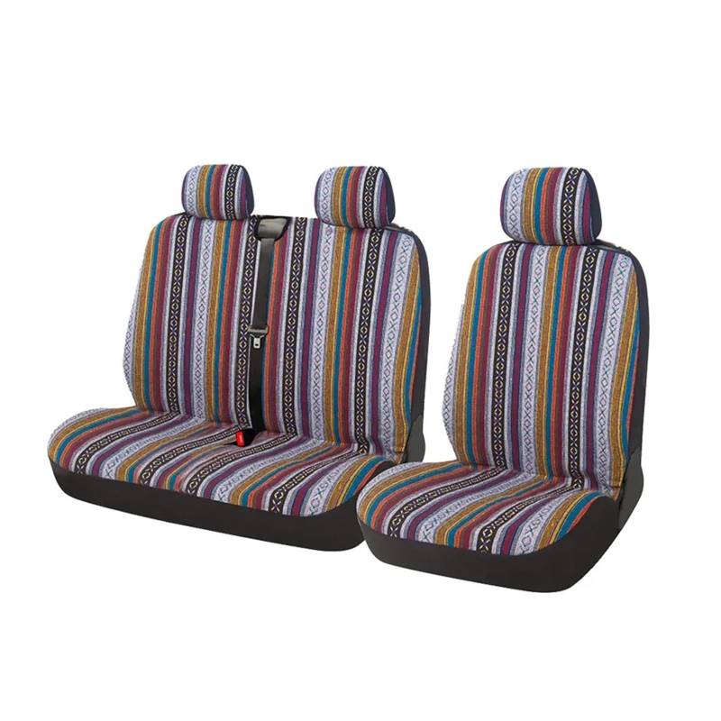 Polyester 2+1 Universal-Autositzbezüge In Gestreifter Farbe Autositzbezug(AD9507-A) von VETJMUA