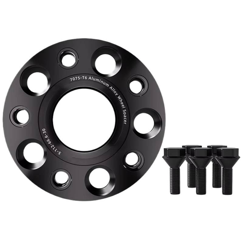 Spurverbreiterungen 2 Stück Für Benz Für GLC 15/20/25/30/35 Mm Mit Verlängerten Radschrauben 5 X 112 66,6 Nabenzentrierte Geschmiedete Spurverbreiterung T6-7075 Wheel Spacers(2x 25mm) von VETJMUA