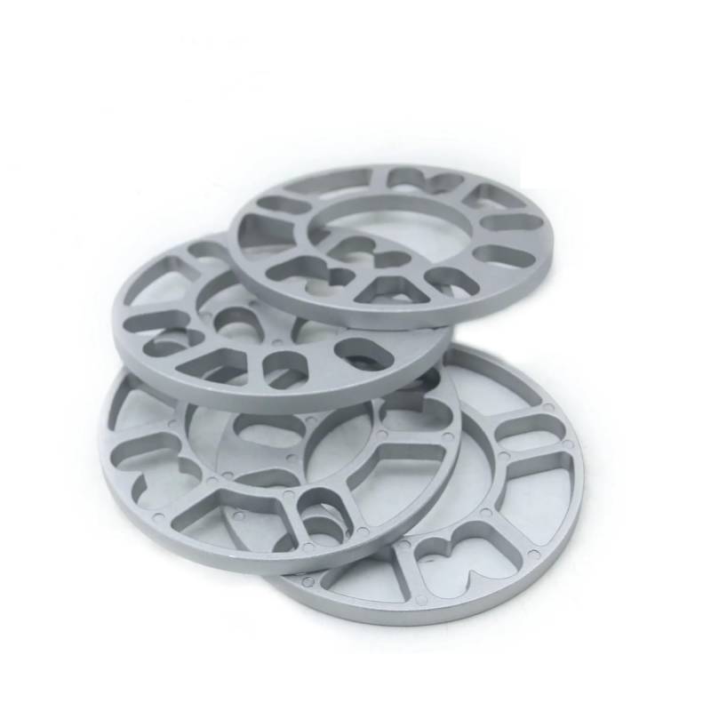 Spurverbreiterungen Aluminium Universal Auto Rad Spacer Shims Platte 3mm 5mm 8mm 10mm Fit 4x100 4x1143 5x100 5x108 5x1143 5x120 Wheel Spacers(10mm 4 Pieces) von VETJMUA
