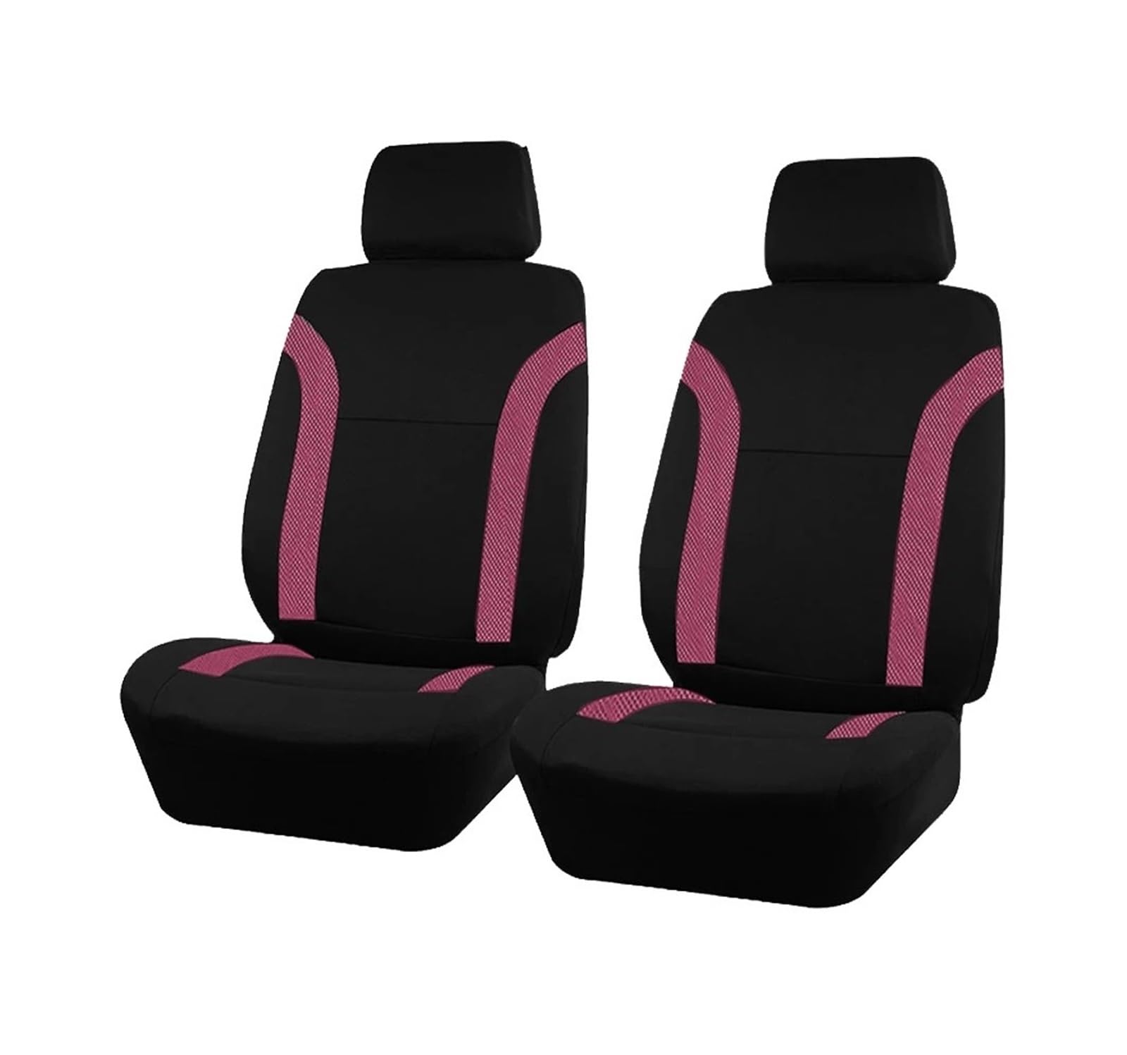 Universal Atmungsaktive Auto Sitzbezüge Air Mesh Stoff Spleißen Mit Polyester Stoff Zubehör Innen Autositzbezug(Pink 2 Front seat) von VETJMUA
