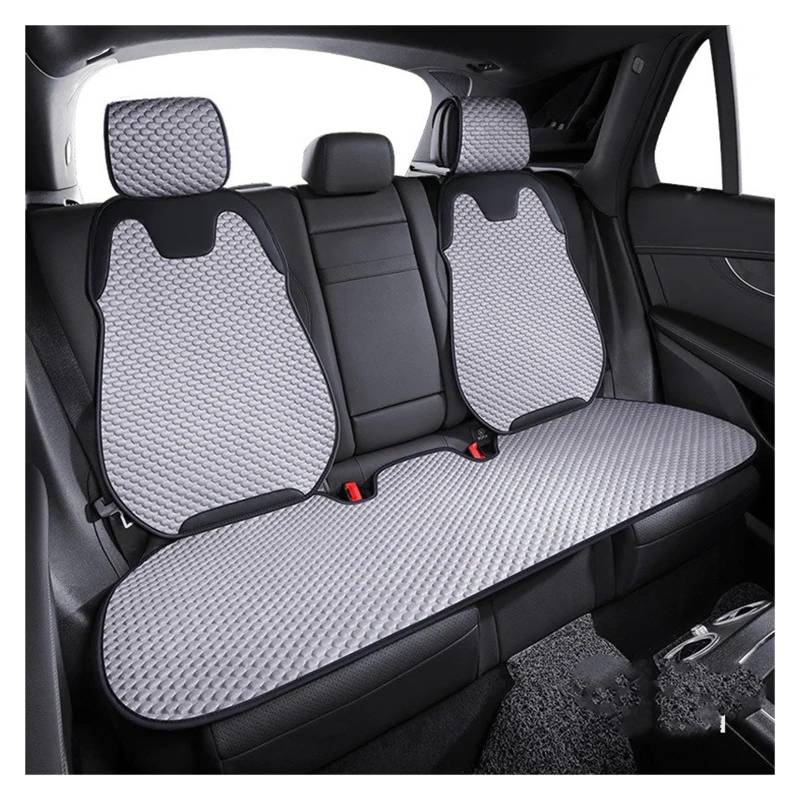 Universal Autositz Ice Silk Kissen Atmungsaktive Sitzbezüge Auto Sitzkissen Split Einzelsitz Hinten Set Autositzbezug(Grey Rear Seat) von VETJMUA