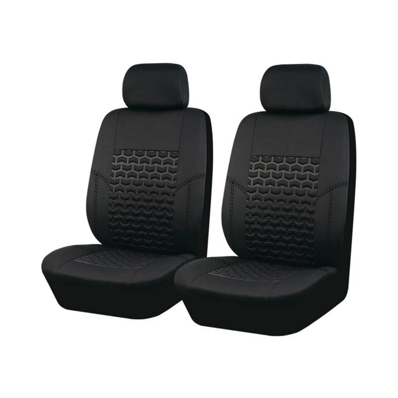 Universal Autositzbezüge Reifen Textur Presse Atmungsaktive Stoff Sitzbezüge Autositzbezug(Black 2 seat) von VETJMUA