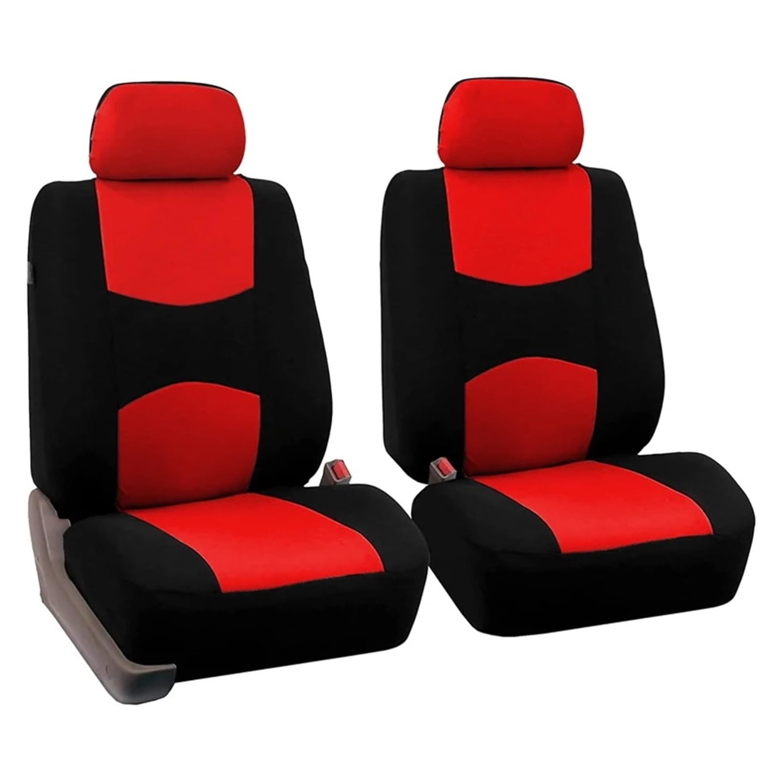 Universal Autositzbezug Autozubehör Innenraum Mit Airbag-kompatiblem Sitzbezug Autositzbezug(Red 2F) von VETJMUA