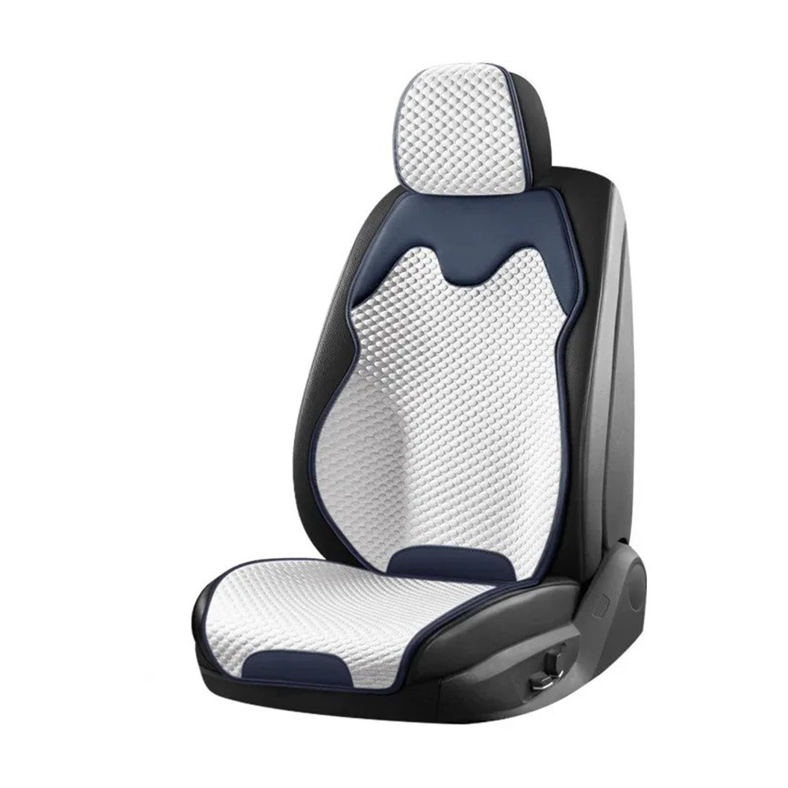 Universal-Autositzkissen Für Alle Jahreszeiten, Ultradünn, Kühl, Atmungsaktiv, Sitzbezug, Sommer-Kühlpolster, Sattelunterlage, 1 Stück Autositzbezug(Beige White) von VETJMUA