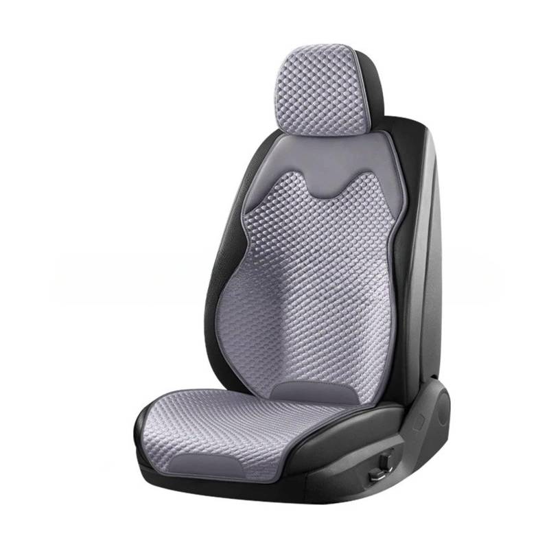 Universal-Autositzkissen Für Alle Jahreszeiten, Ultradünn, Kühl, Atmungsaktiv, Sitzbezug, Sommer-Kühlpolster, Sattelunterlage, 1 Stück Autositzbezug(Gray) von VETJMUA