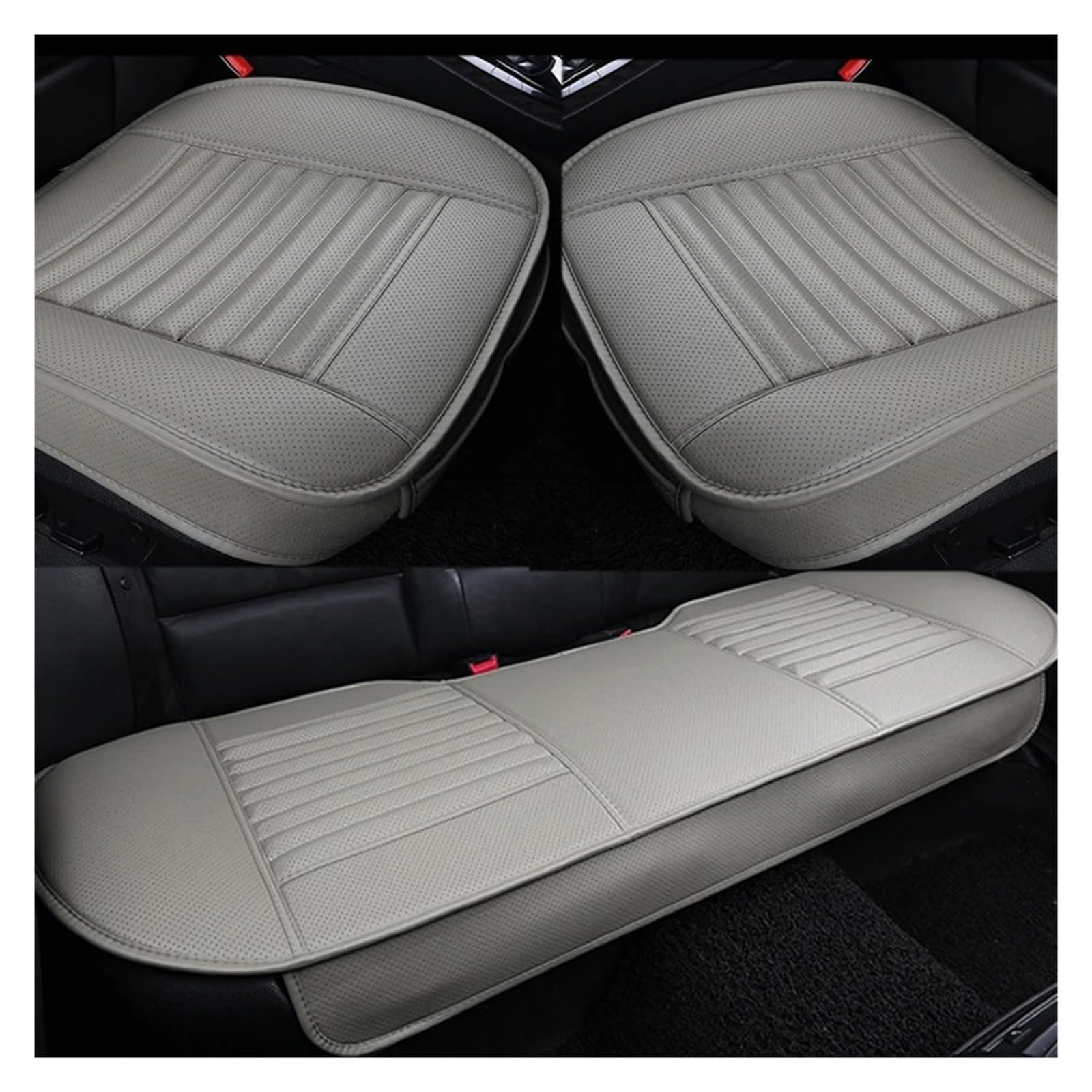 Universal Pad Matten Schutz Für Auto Sitz Leder Sitzbezüge Auto Kissen Vier Jahreszeiten Autos Sitz Abdeckung Autositzbezug(3*Gray) von VETJMUA