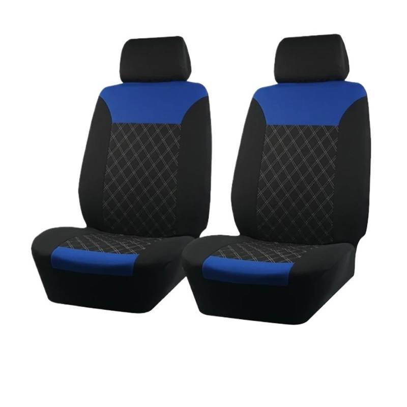 Universalgröße Polyester Autositzbezüge Sportliches Design Sitzkissen Passend Für Die Meisten Autos SUV Truck Van Autositzbezug(4pieces Blue) von VETJMUA