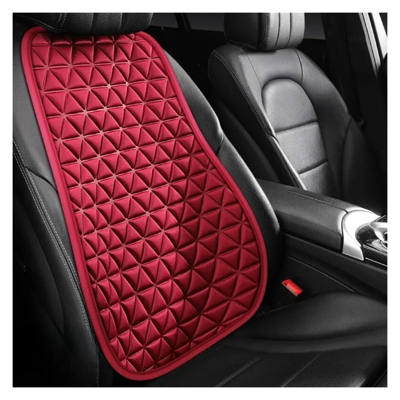 Universelles 3D-Autositzkissen Mit Federung, Sitzbezug Mit Geprägtem Muster, Für Alle Jahreszeiten, 1 Stück Autositzbezug(Red Back Cushion) von VETJMUA