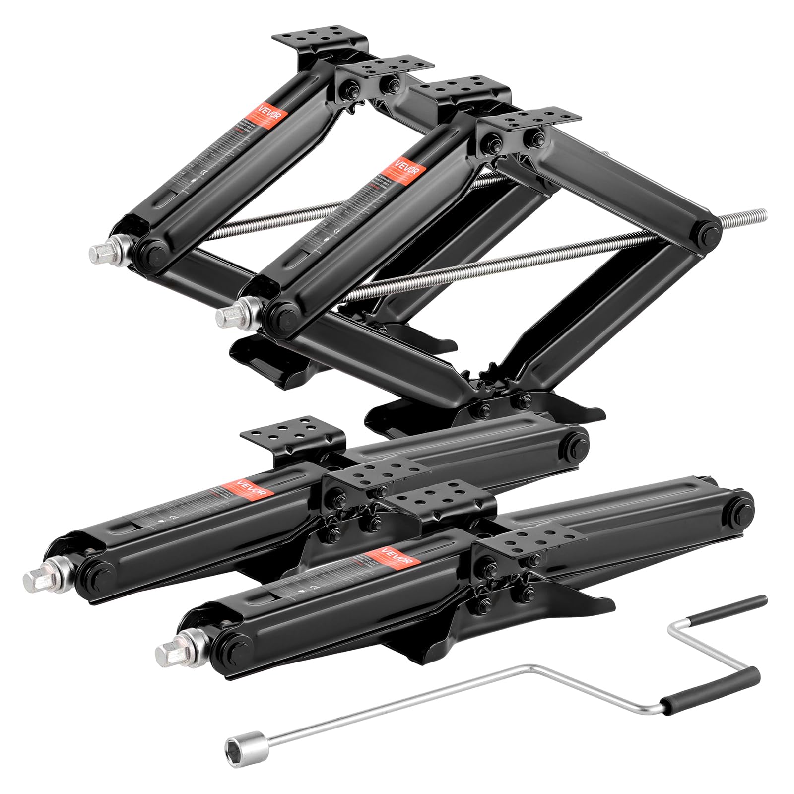VEVOR 4082 kg Wohnmobil-Scherenwagenheber, 10,2–59,4 cm, Wohnmobil-Stabilisator, 4 Stück, robuster Stabilisator-Wagenheber mit Kurbel, Sockel und Wasserwaagen, nicht leicht zu biegen oder zu verformen VEVOR 4082 kg Wohnmobil-Scherenwagenheber, 10,2–59,4 cm, Wohnmobil-Stabilisator, 4 Stück, robuster Stabilisator-Wagenheber mit Kurbel, Sockel und Wasserwaagen, nicht leicht zu biegen oder zu verformen von VEVOR