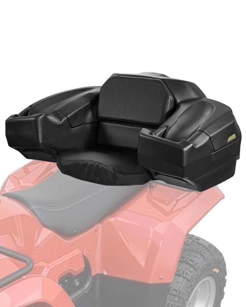 VEVOR ATV Heckaufbewahrungsbox Liege 95 L Ladebox mit Sitz & Rückenlehne & wasserdichte LLDPE- und abschließbare Liegeaufbewahrungsbox, passend für die meisten ATVs mit Heckgepäckträger von VEVOR