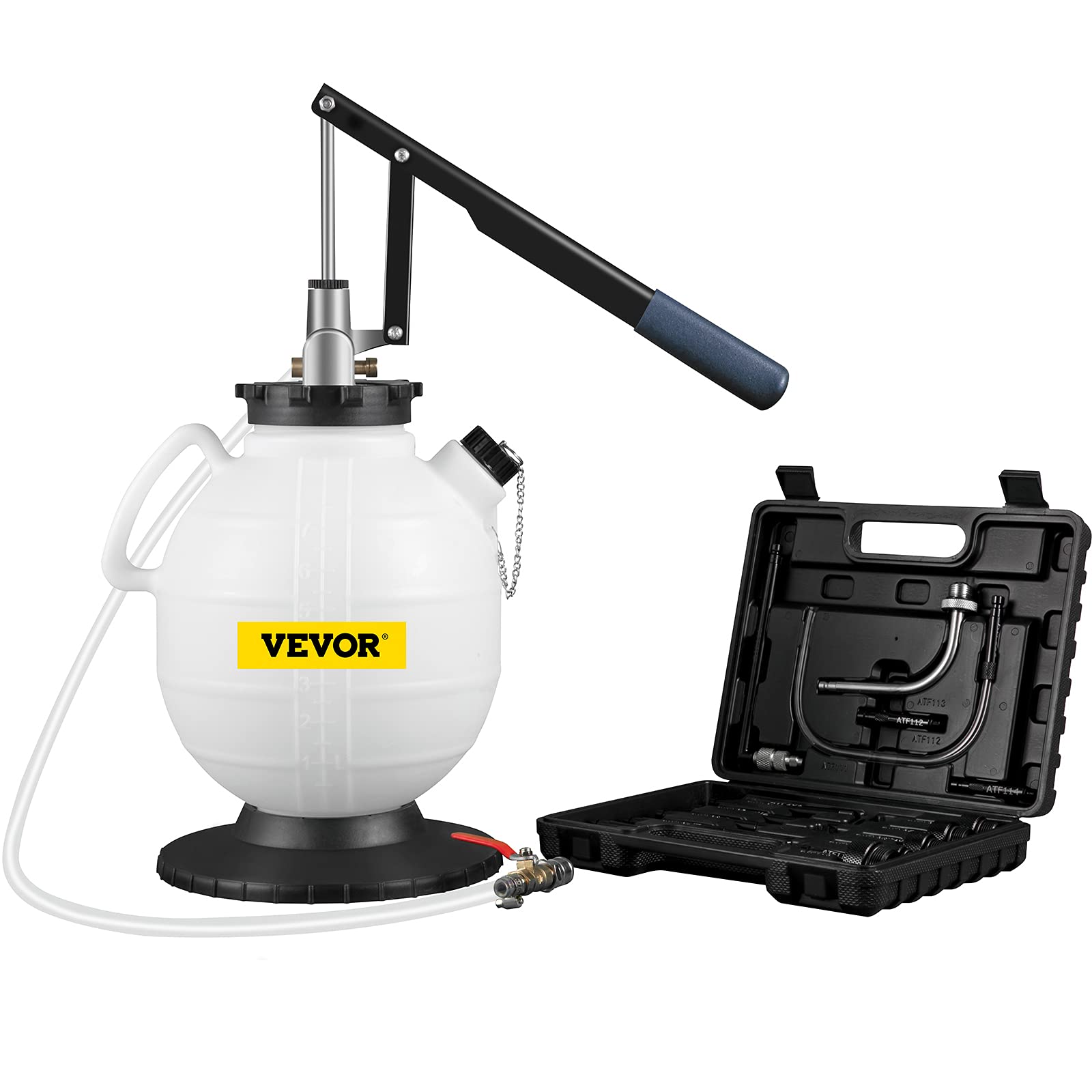 VEVOR Motor Öl Wechsel Absaugpumpe Umfüllpumpe Kupfer, 7,5 L Handpumpe, Vakuum Ölabsaugpumpe Manuell, Ölpumpe Getriebeöl absaugen mit Regelventil 15 gängigste Adapter für meisten Autos VEVOR Motor Öl Wechsel Absaugpumpe Umfüllpumpe Kupfer, 7,5 L Handpumpe, Vakuum Ölabsaugpumpe Manuell, Ölpumpe Getriebeöl absaugen mit Regelventil 15 gängigste Adapter für meisten Autos von VEVOR