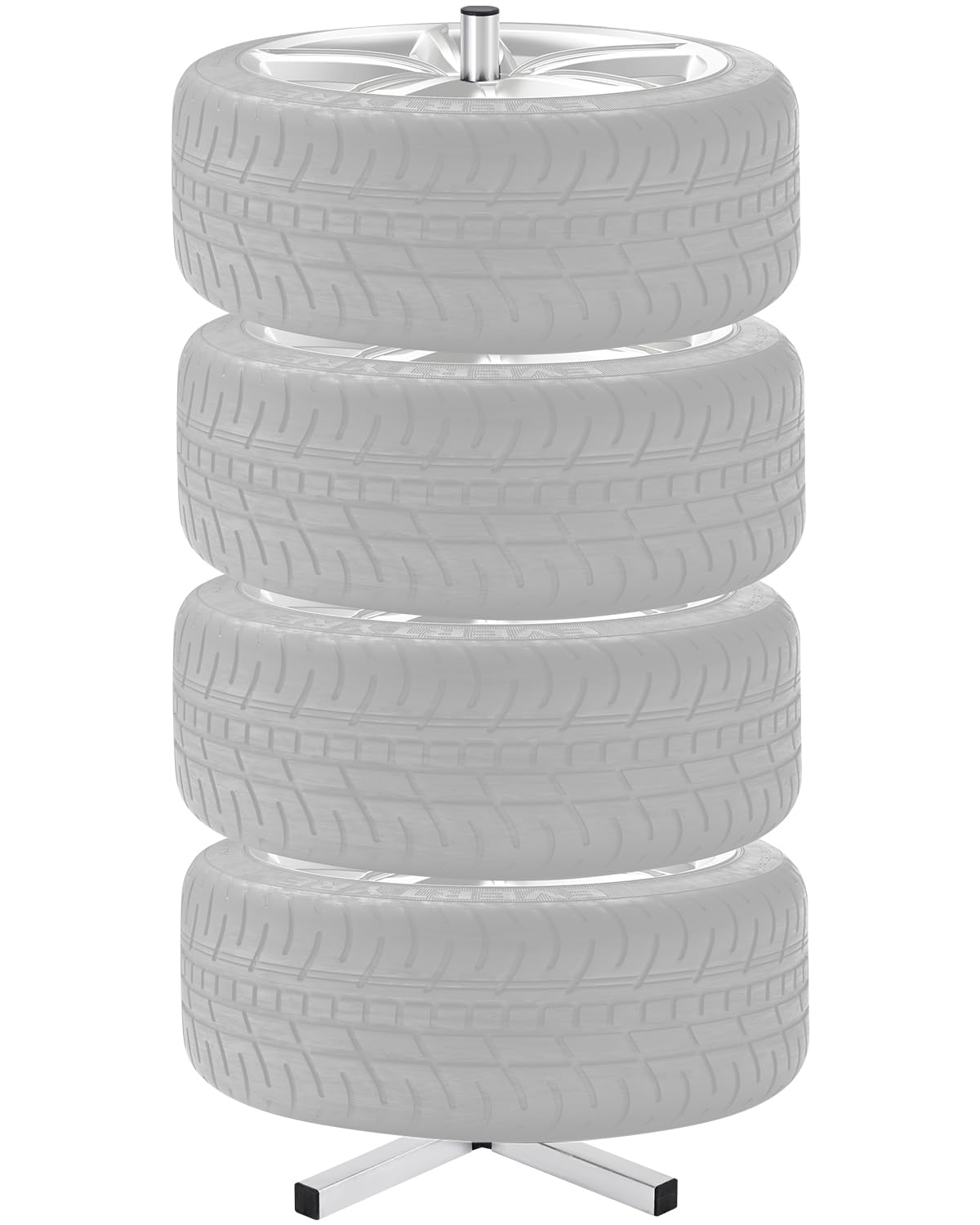 VEVOR Reifenlagerregal Reifenständer aus Stahl für 4 Reifen mit Felgen, platzsparender Reifenhalter für Reifen mit Einer Breite von bis zu 225 mm, max. Tragkraft 100 kg, ideal für Garage VEVOR Reifenlagerregal Reifenständer aus Stahl für 4 Reifen mit Felgen, platzsparender Reifenhalter für Reifen mit Einer Breite von bis zu 225 mm, max. Tragkraft 100 kg, ideal für Garage von VEVOR