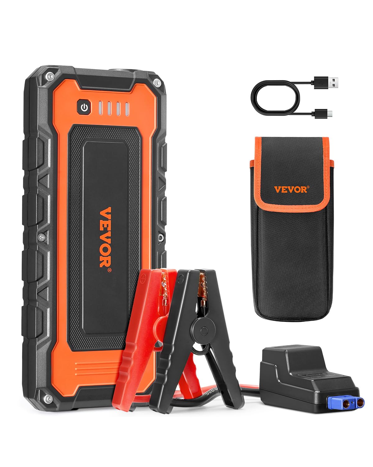 VEVOR Starthilfe Powerbank, 3000A Spitze, Auto Starthilfe, Batterie-Booster mit Luftkompressor, Starthilfekabel, LCD-Display, LED-Licht, Lithium-Starthilfebox für bis zu 10 L Benzin-/8 L Dieselmotoren VEVOR Starthilfe Powerbank, 3000A Spitze, Auto Starthilfe, Batterie-Booster mit Luftkompressor, Starthilfekabel, LCD-Display, LED-Licht, Lithium-Starthilfebox für bis zu 10 L Benzin-/8 L Dieselmotoren von VEVOR